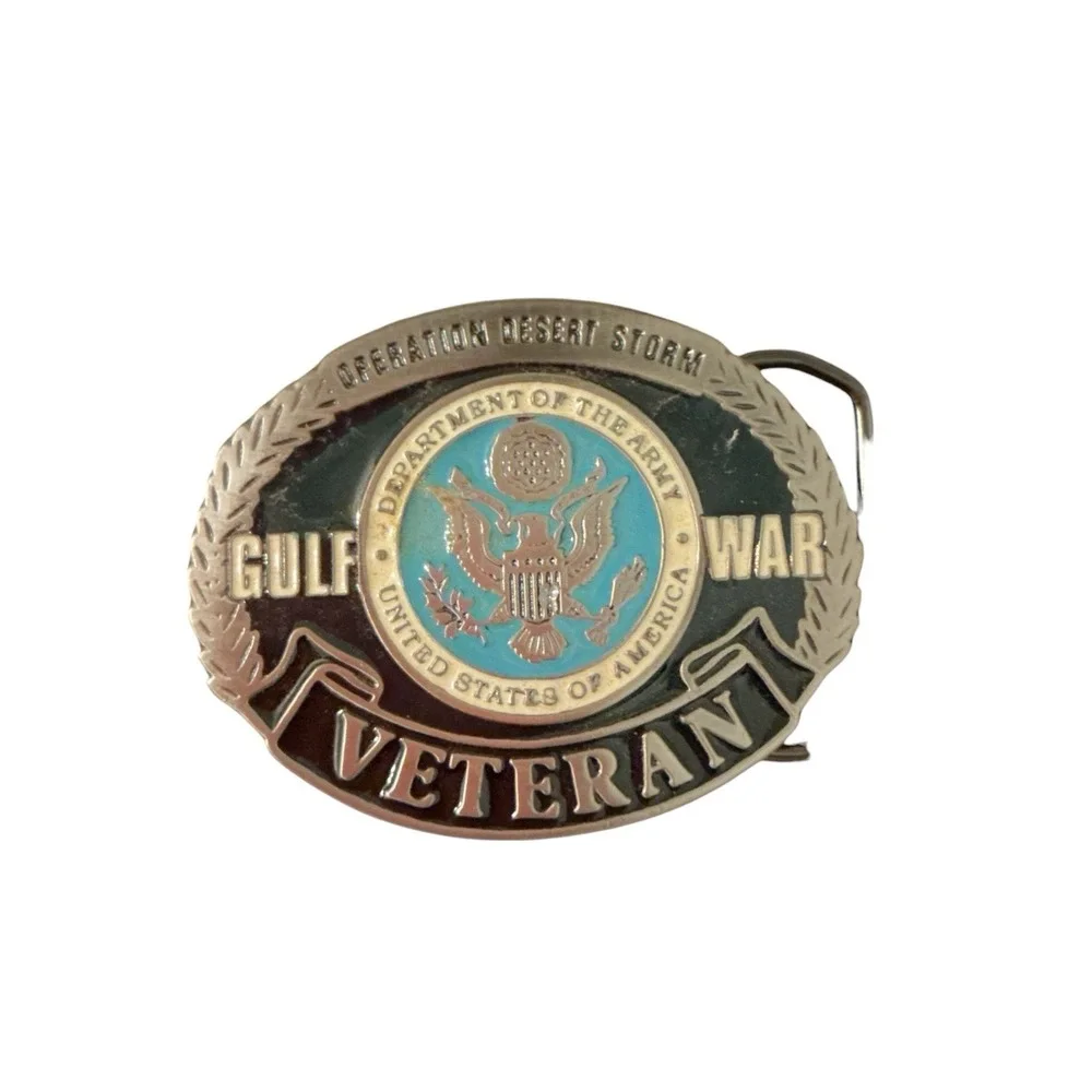 Operation Desert Storm, Veteran, Gulf War, Dept Of The Army, Belt Buckle
